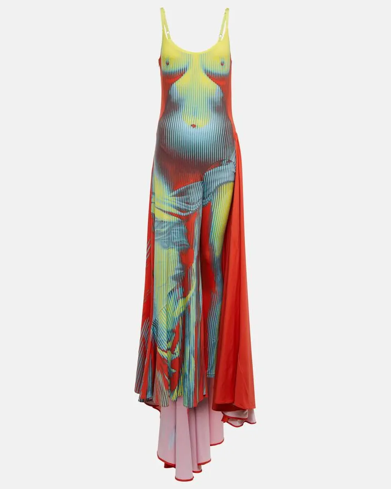 Y/PROJECT X Jean Paul Gaultier Maxikleid Body Morph Multicolor