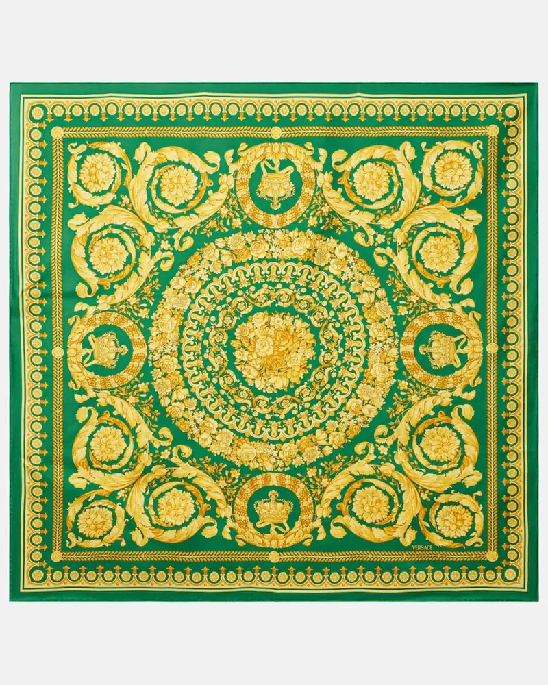 Versace Tuch Barocco aus Seiden-Twill Multicolor