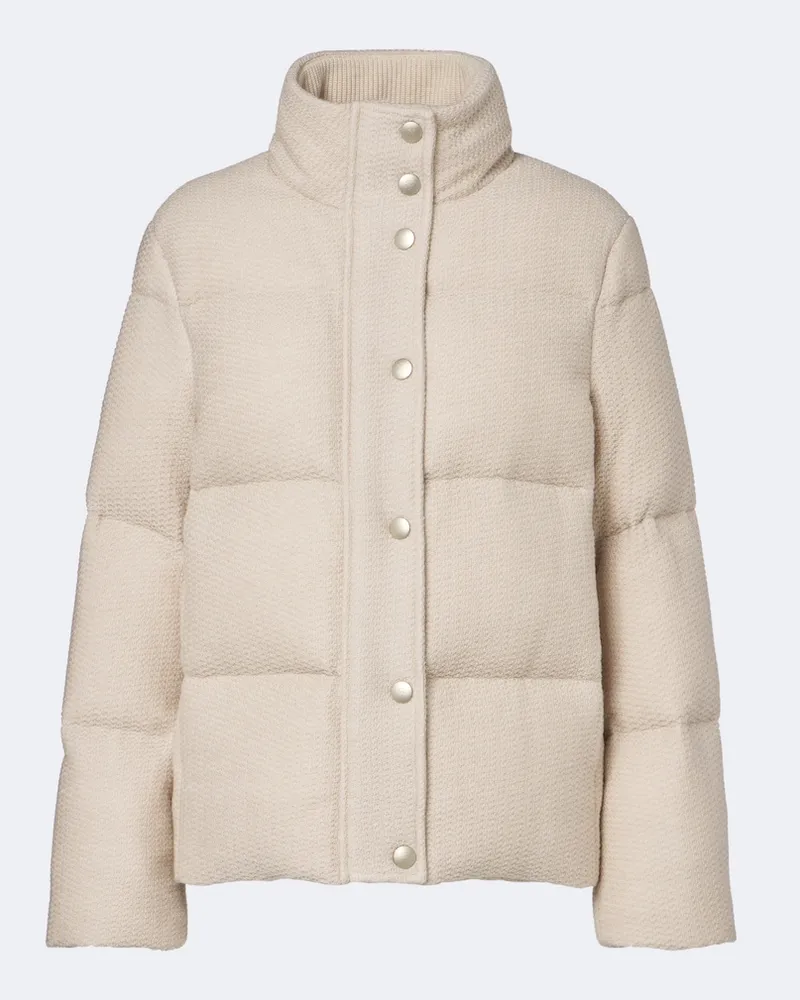 Eleventy Daunenjacke aus Wolle Beige