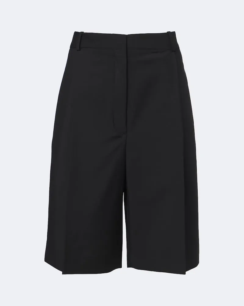 Róhe Róhe Caprihose aus einem Woll- und Mohairgemisch Schwarz