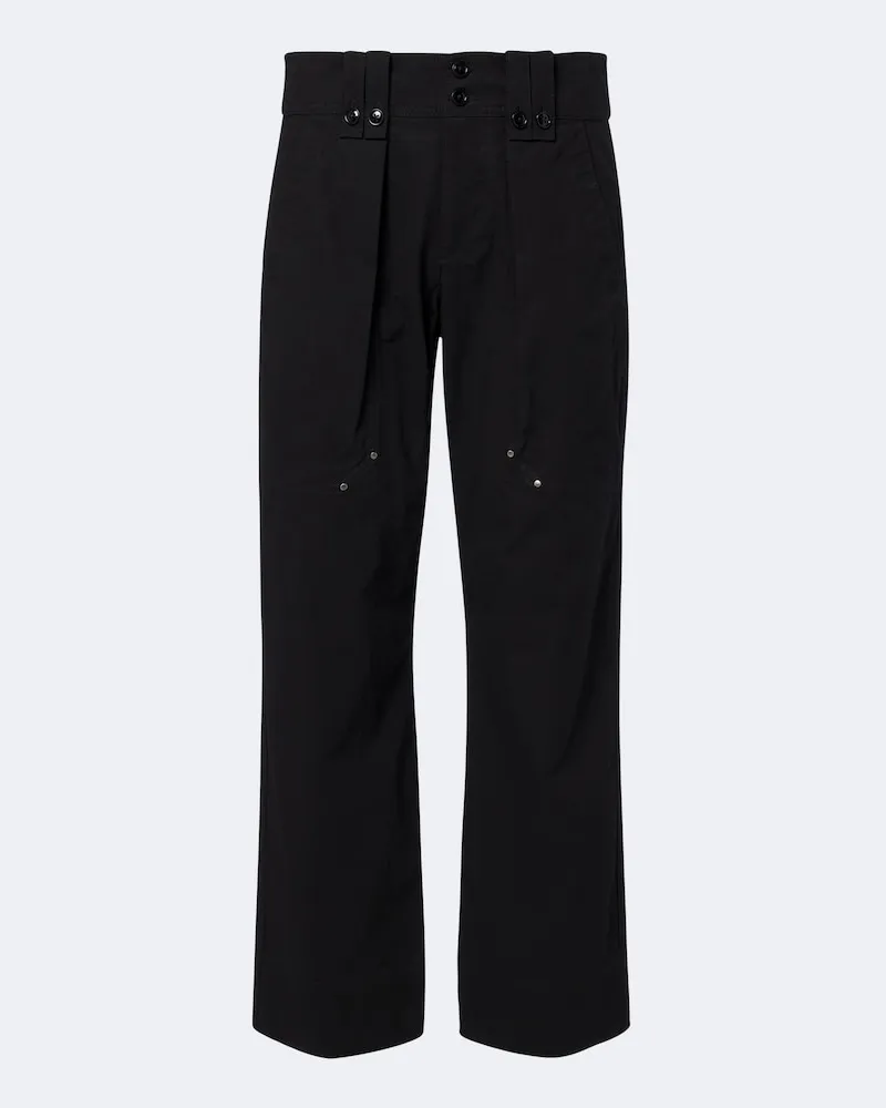 Isabel Marant Hose Amandine aus einem Baumwollgemisch Schwarz