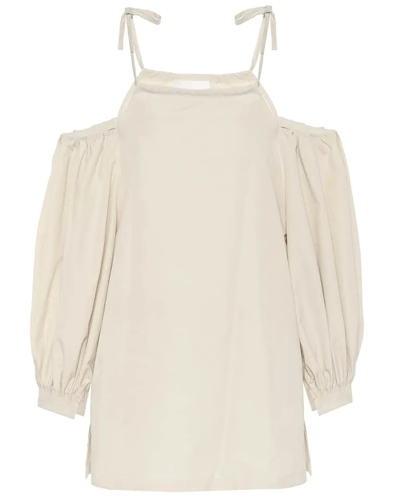 Jil Sander Top aus Baumwolle Beige