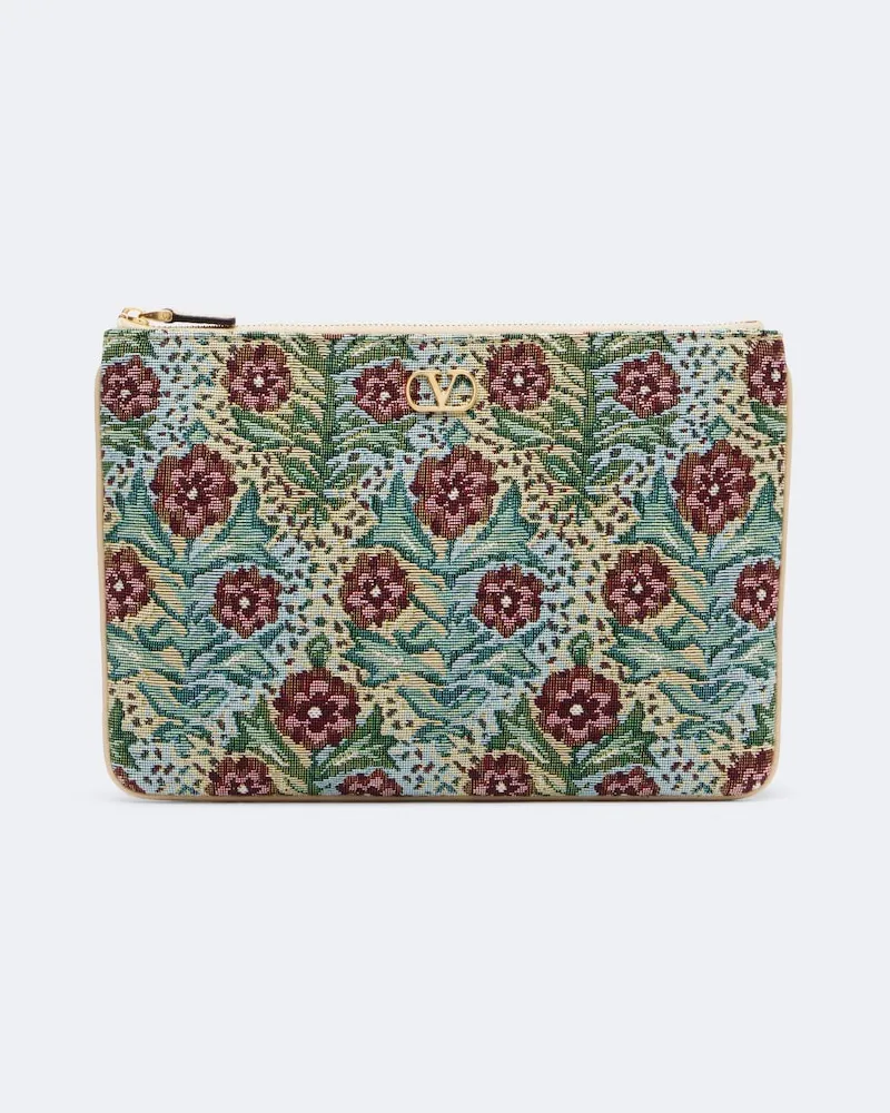 Valentino Garavani Etui VLogo aus Jacquard Multicolor