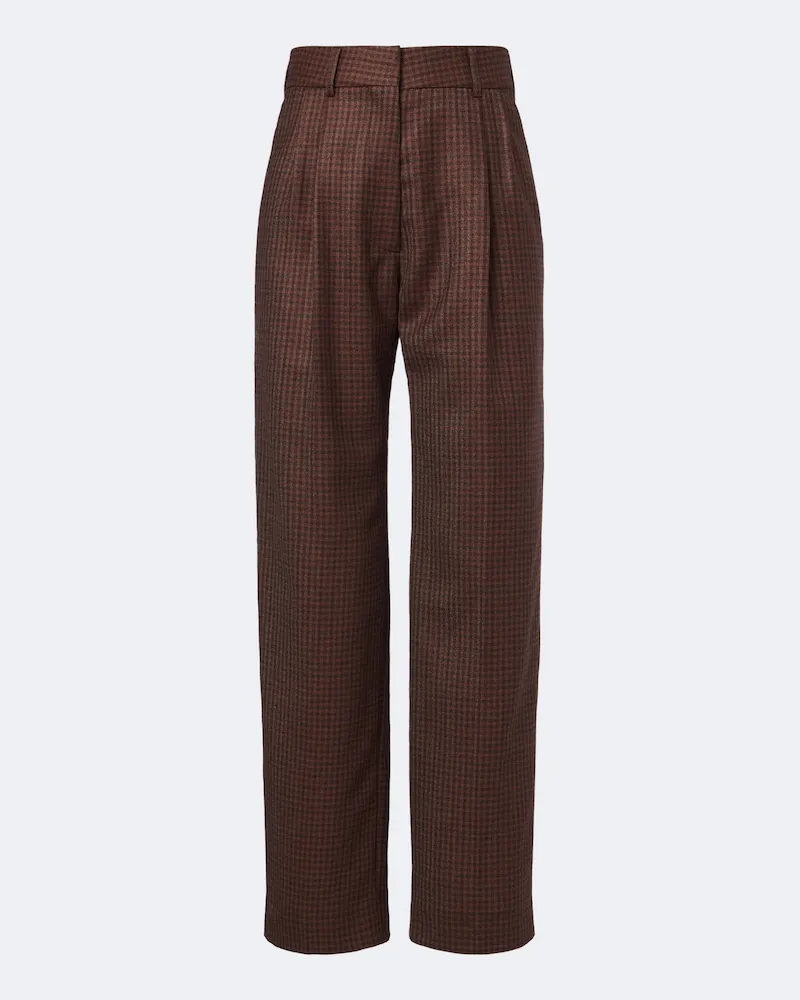 Blazé Milano Blazé Milano Straight Hose Fox aus Schurwolle Braun