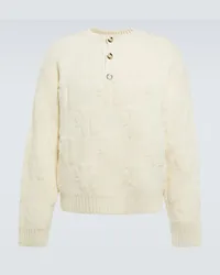 Nanushka Pullover Monogram aus Wolle Beige