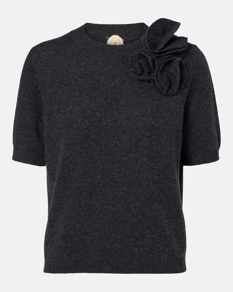 Jardin des Orangers Pullover aus Wolle und Kaschmir Grau