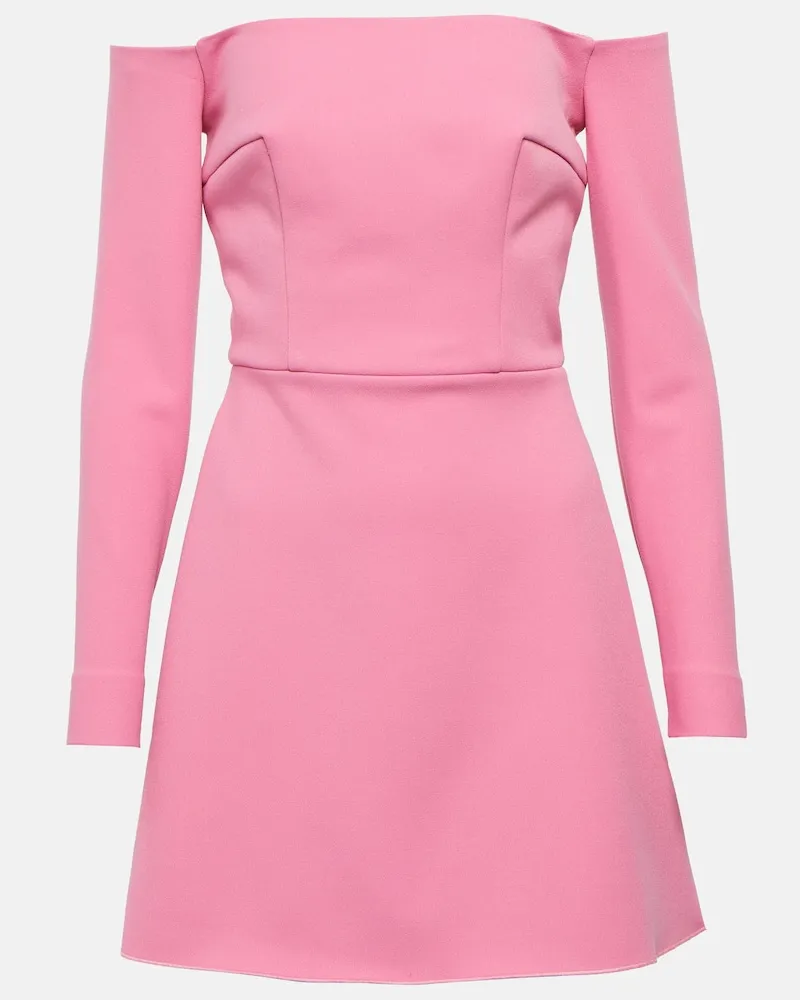 EMILIA WICKSTEAD Minikleid Everleigh aus Crêpe Rosa