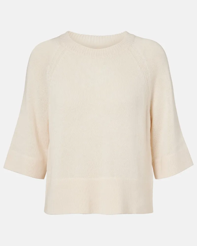 Jardin des Orangers Pullover aus Wolle und Kaschmir Weiß
