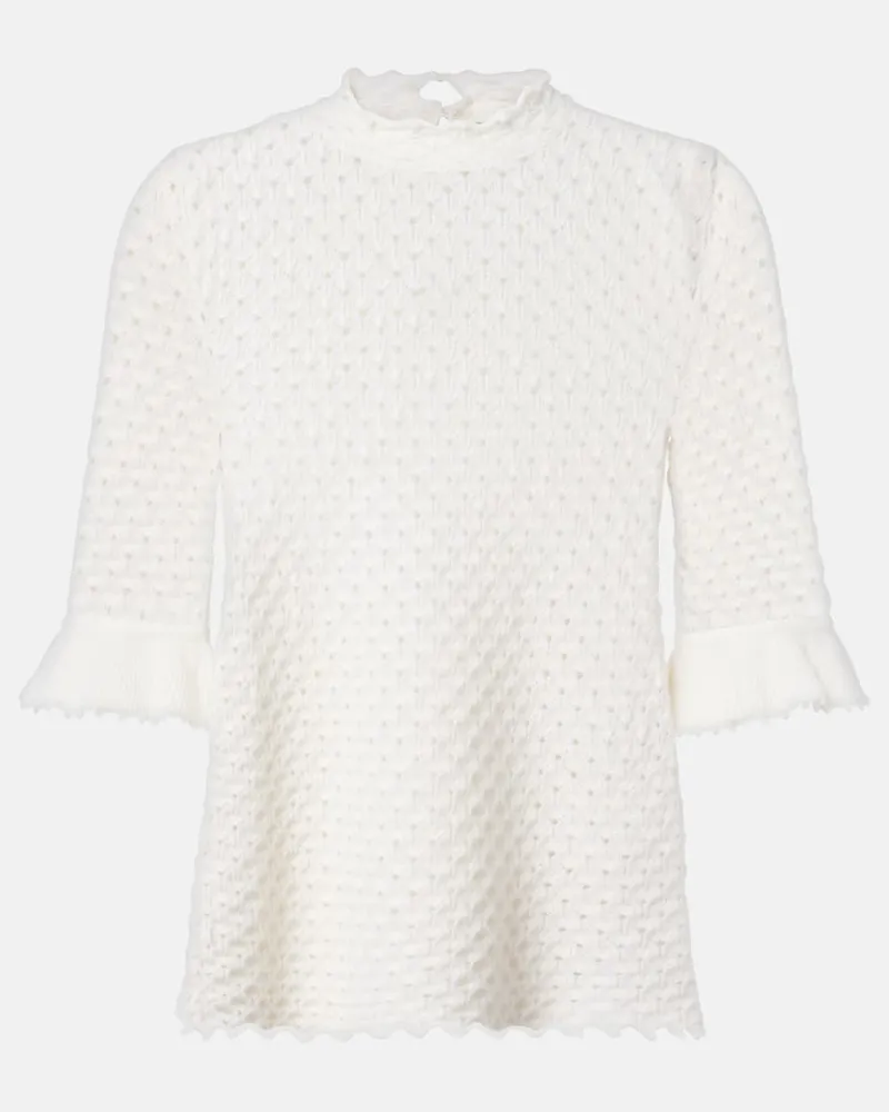 Chloé Chloé Pullover aus Wolle und Kaschmir Weiß
