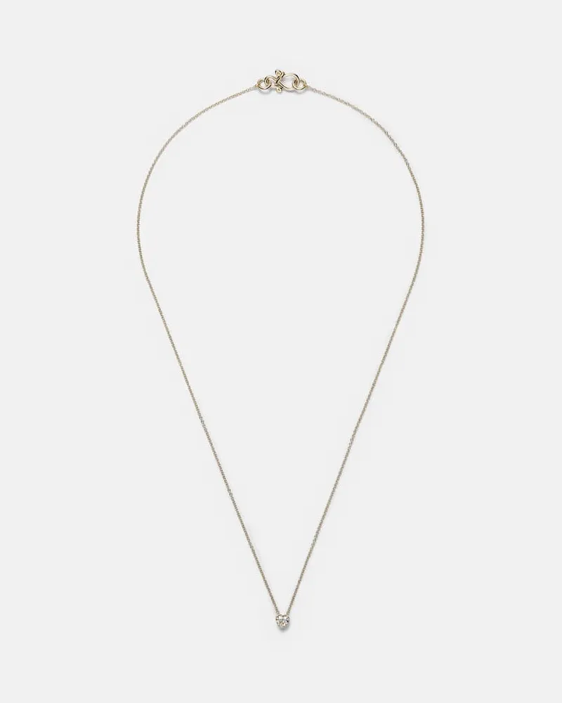 Sophie Bille Brahe Halskette Orangerie de Cœur aus 18kt Gelbgold mit Diamant Gold