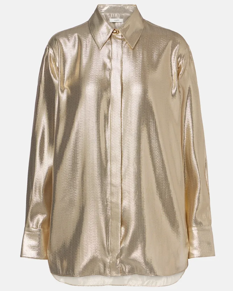 Joseph Bluse Capri aus Lamé Gold