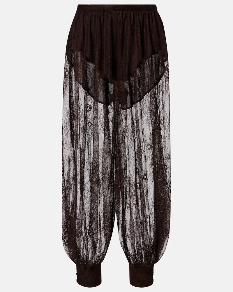 BANANHOT Hose Kendall aus Spitze Braun