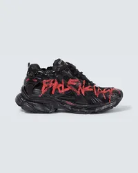 Balenciaga Sneakers Runner Graffiti Schwarz