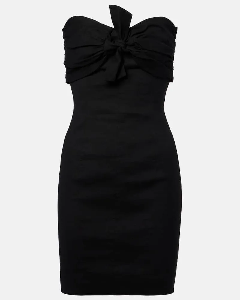 TOVE Minikleid Dipti aus einem Leinengemisch Schwarz