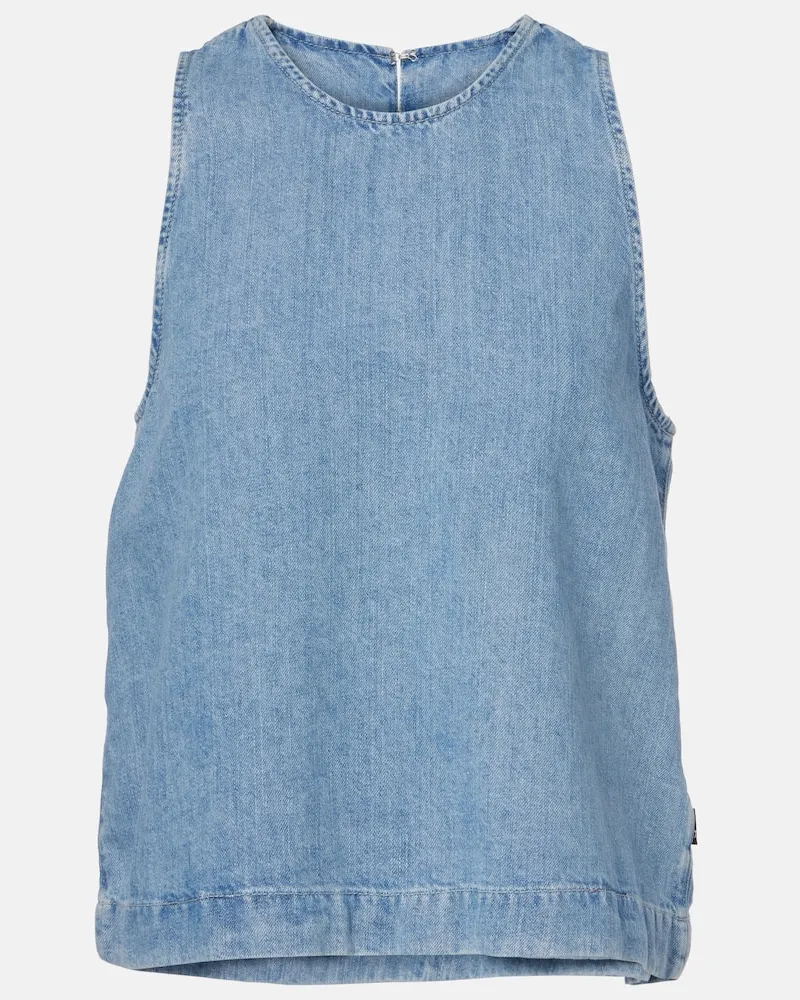 7 for all mankind Top Kansas aus Denim Blau