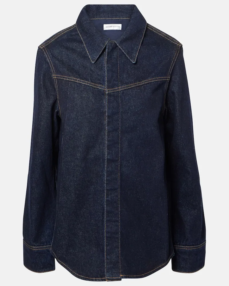 Victoria Beckham Jeanshemd Blau