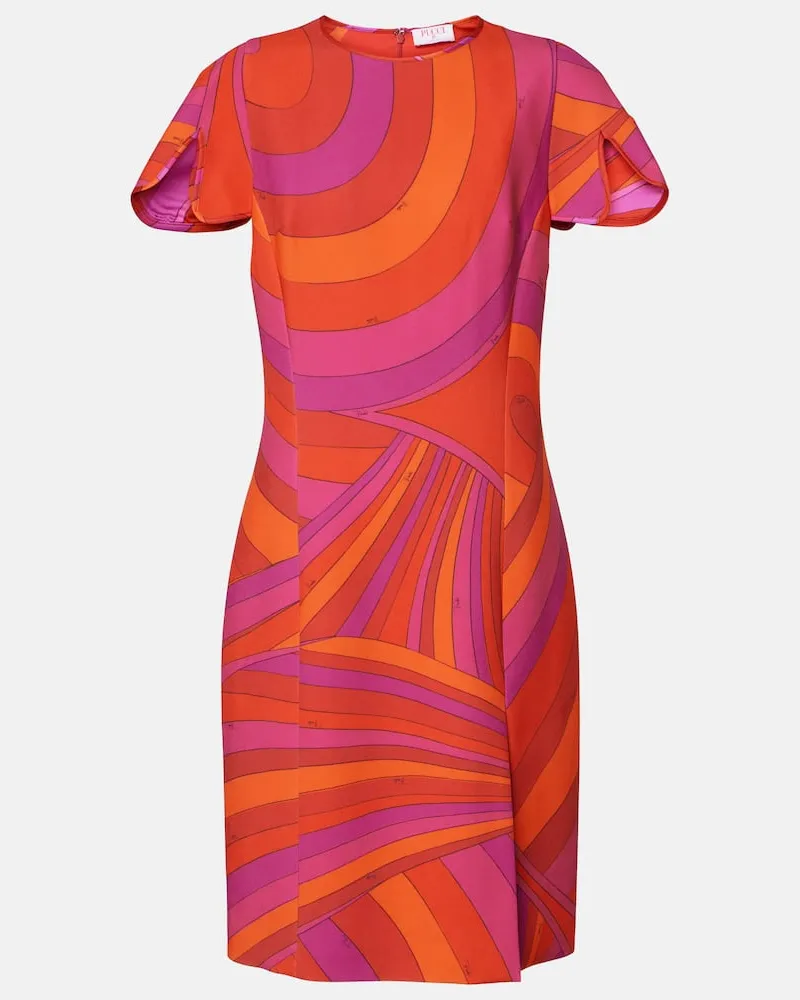 Emilio Pucci Minikleid Iride aus Cady Multicolor
