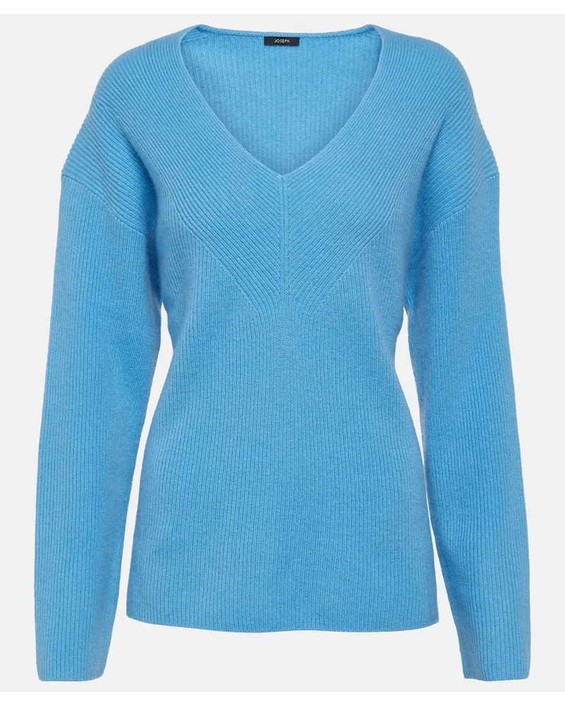 Joseph Pullover aus Kaschmir Blau