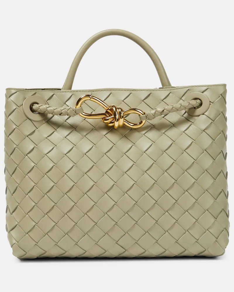 Bottega Veneta Tote Andiamo Small aus Leder Grün