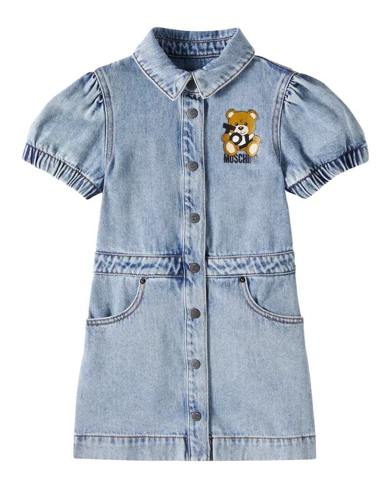 Moschino Jeanskleid Teddy Bear Blau
