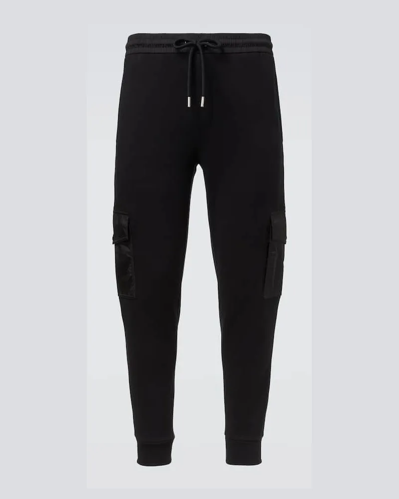 Moncler Jogginghose aus einem Baumwollgemisch Schwarz