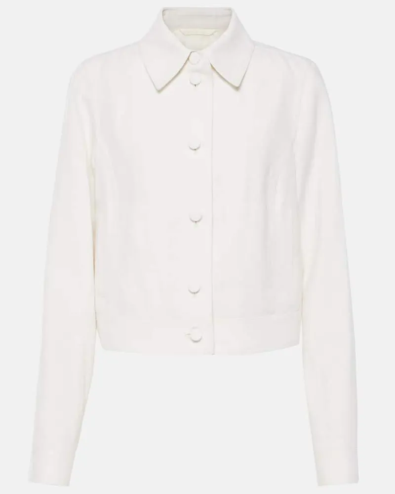 Gabriela Hearst Cropped-Jacke Thereza Weiß