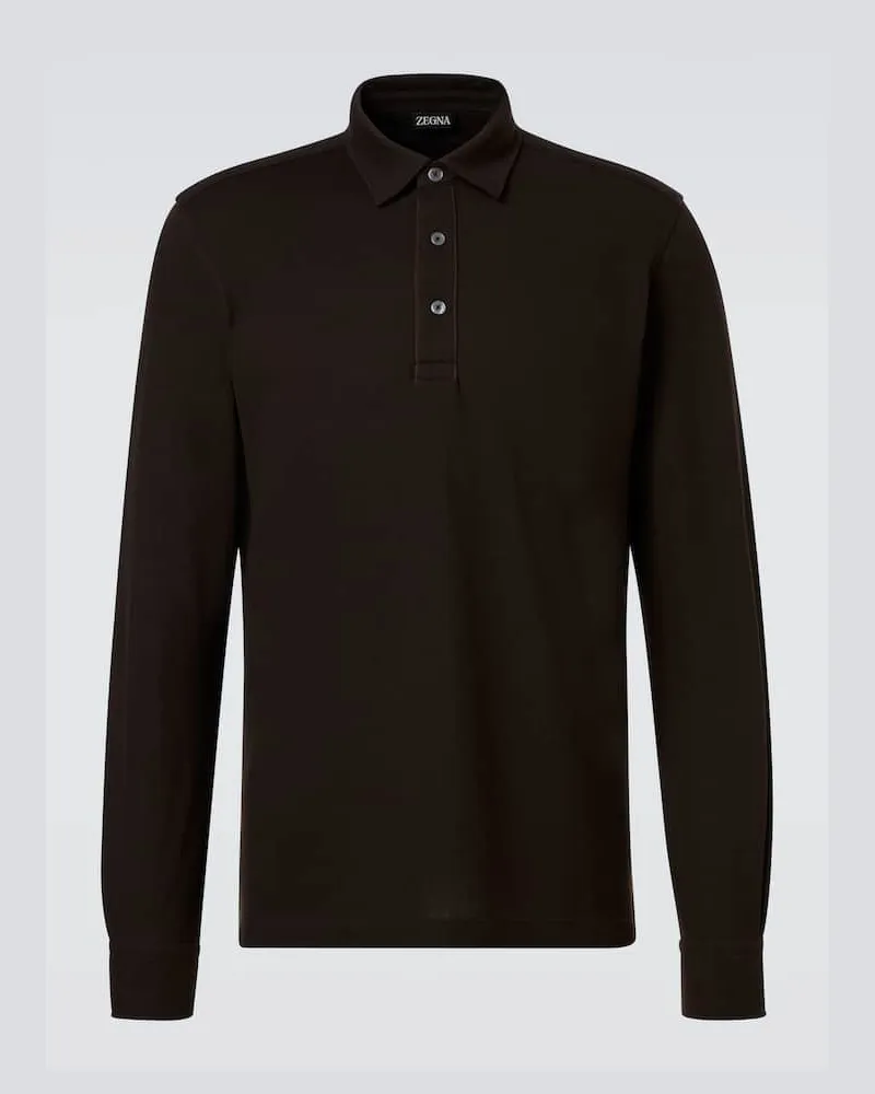 Ermenegildo Zegna Polohemd aus Baumwolle Braun