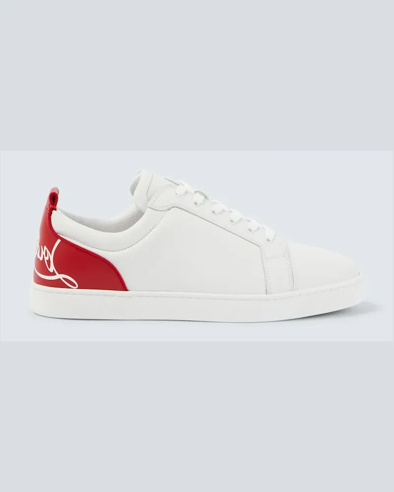 Christian Louboutin Sneakers Fun Louis Junior aus Leder Weiß