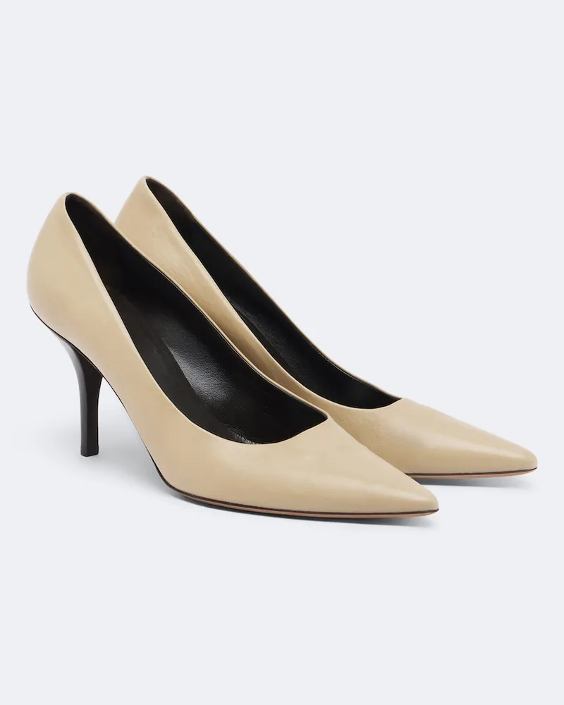 The Row Pumps Rita aus Leder Beige