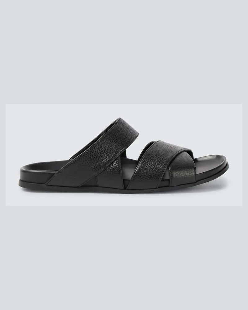 Manolo Blahnik Sandalen Inezmu aus Leder Schwarz