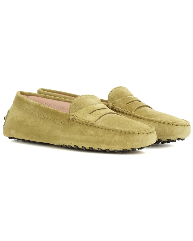 TOD'S Mokassins Gommino aus Veloursleder Gelb