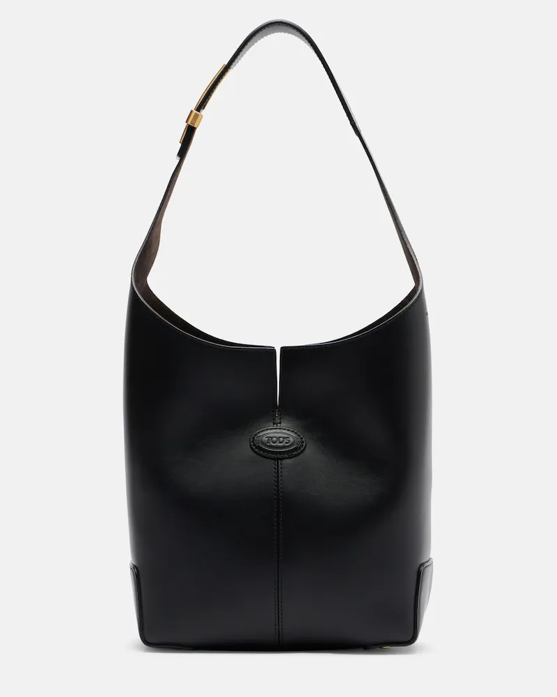 TOD'S Schultertasche Di Bag Folio aus Leder Schwarz