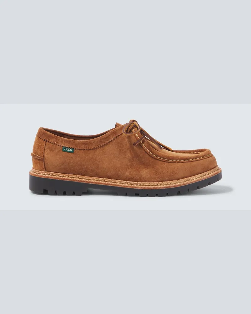 Ralph Lauren Slip-Ons Jett aus Veloursleder Braun
