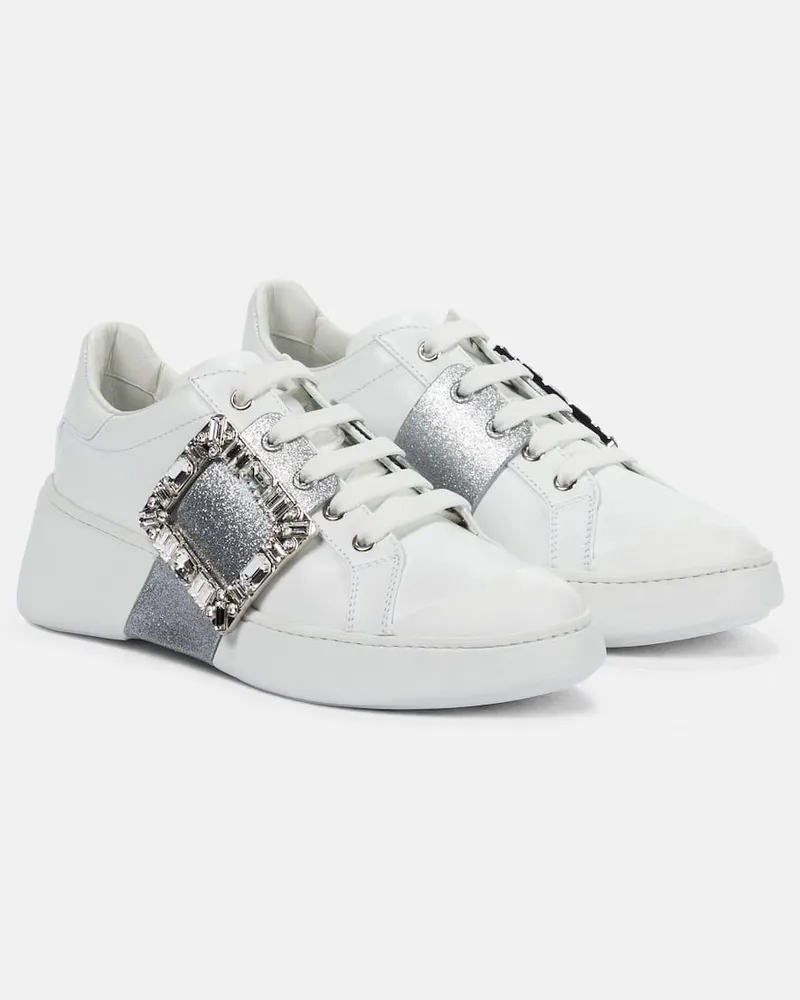 Roger Vivier Sneakers Viv' Skate aus Leder Weiß