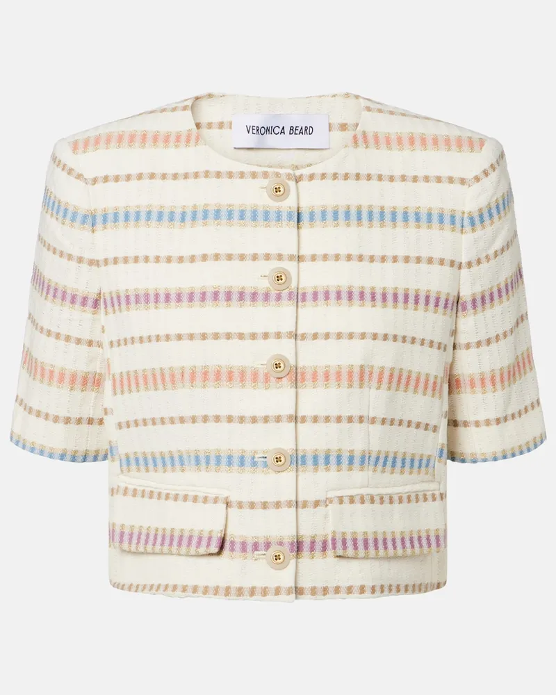 Veronica Beard Cropped-Jacke Orville Weiß