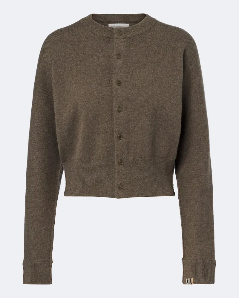 extreme cashmere Cardigan N°257 Blouson Grün