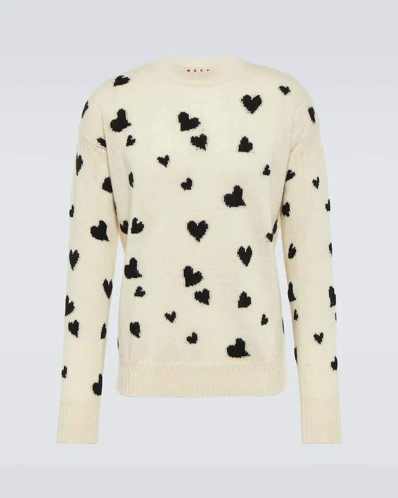 Marni Pullover aus Wolle und Alpakawolle Weiß