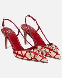 Valentino Garavani Slingback-Pumps VLogo Signature Toile Iconographe 80 Multicolor