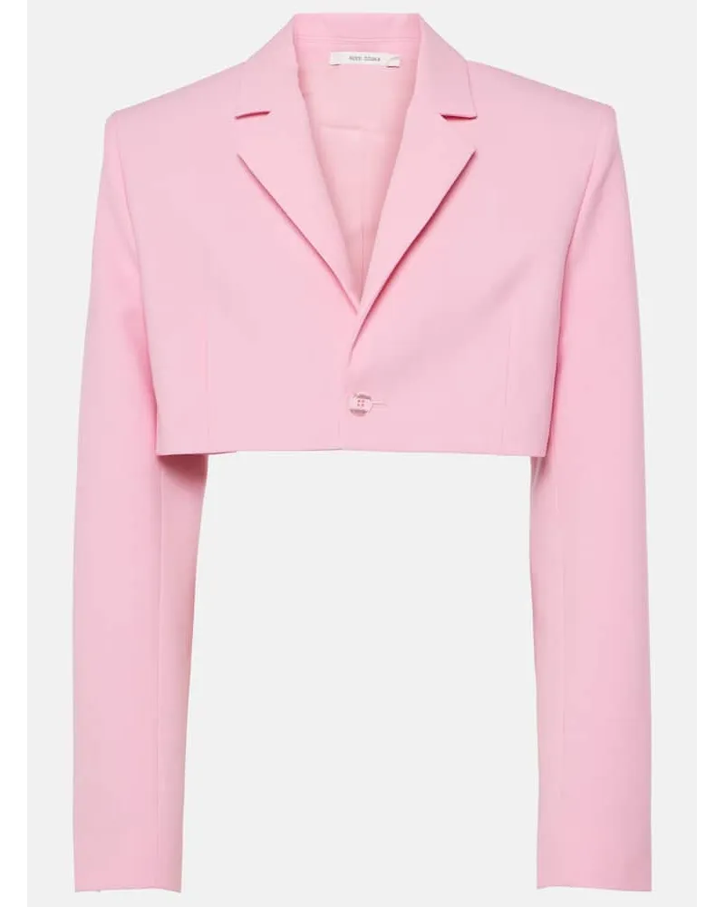 Nensi Dojaka Cropped-Blazer Pink