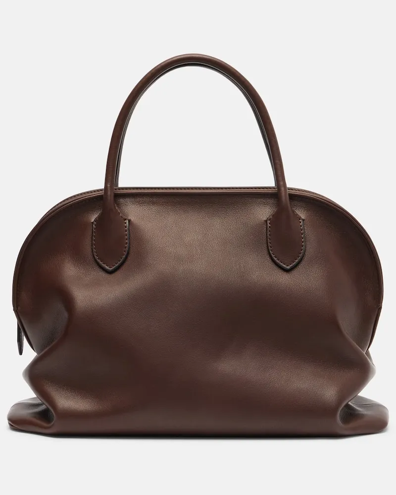 The Row Tote Bag Agnes aus Leder Braun