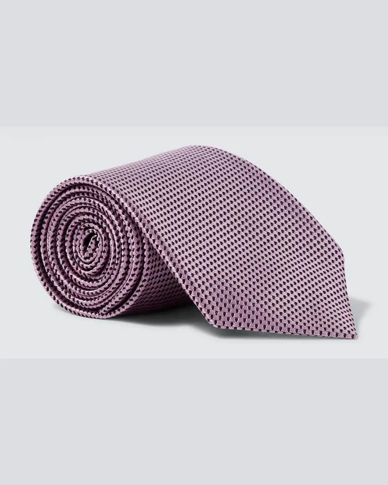 Tom Ford Krawatte aus Seiden-Twill Rosa