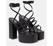 Plateausandalen Evita aus Leder