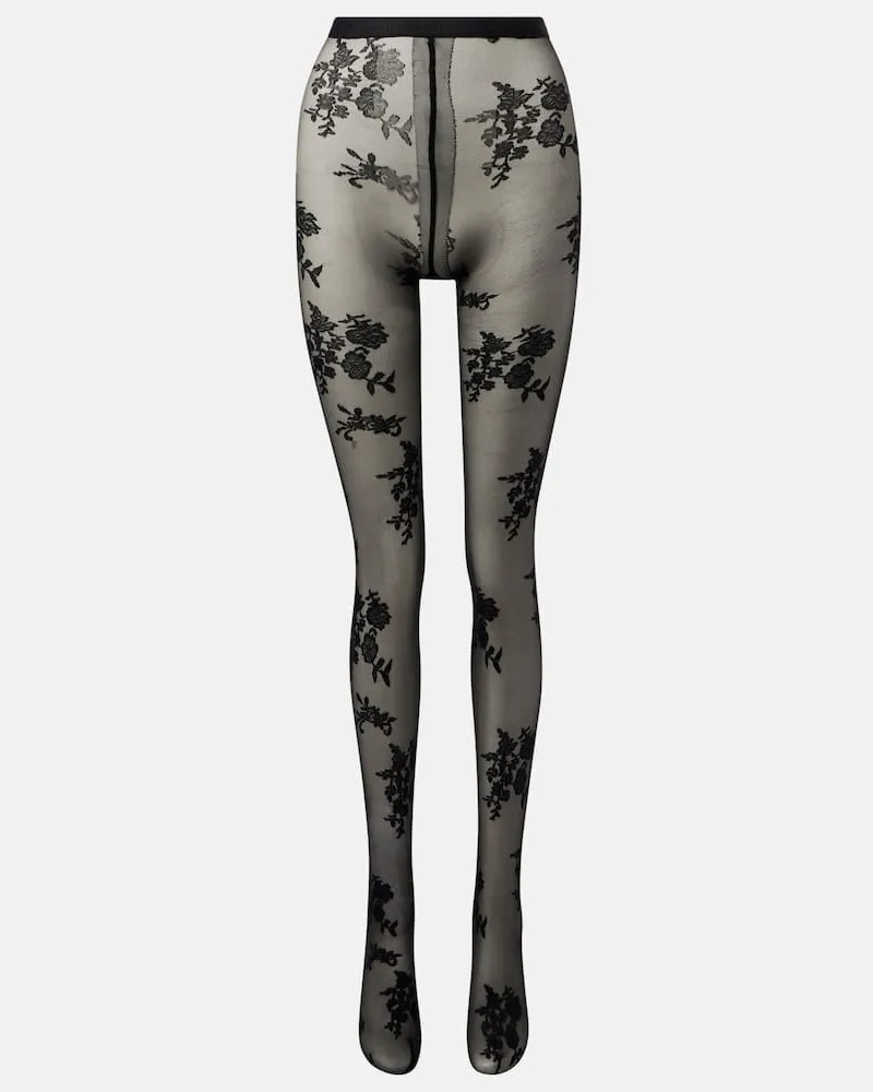 Valentino Garavani Strumpfhose aus Spitze Schwarz
