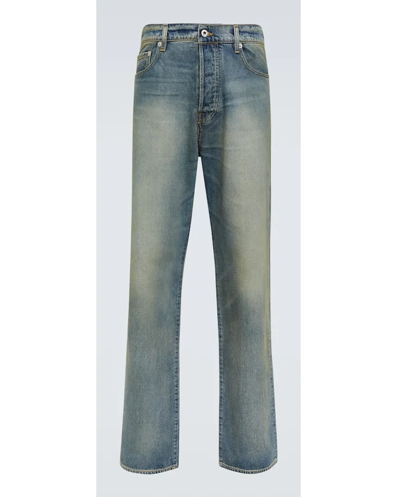 Kenzo Straight Jeans Asagao Blau