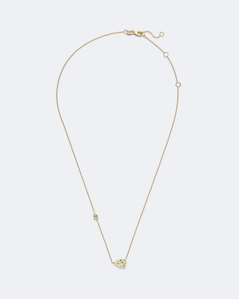 SHAY Halskette Petite East West Fancy aus 18kt Gelbgold mit Diamanten Gold