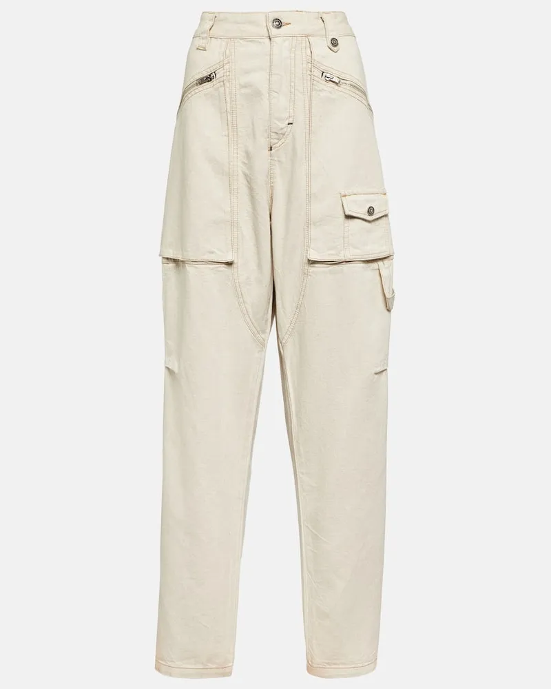 Isabel Marant Wide Leg Jeans Paciane Neutral