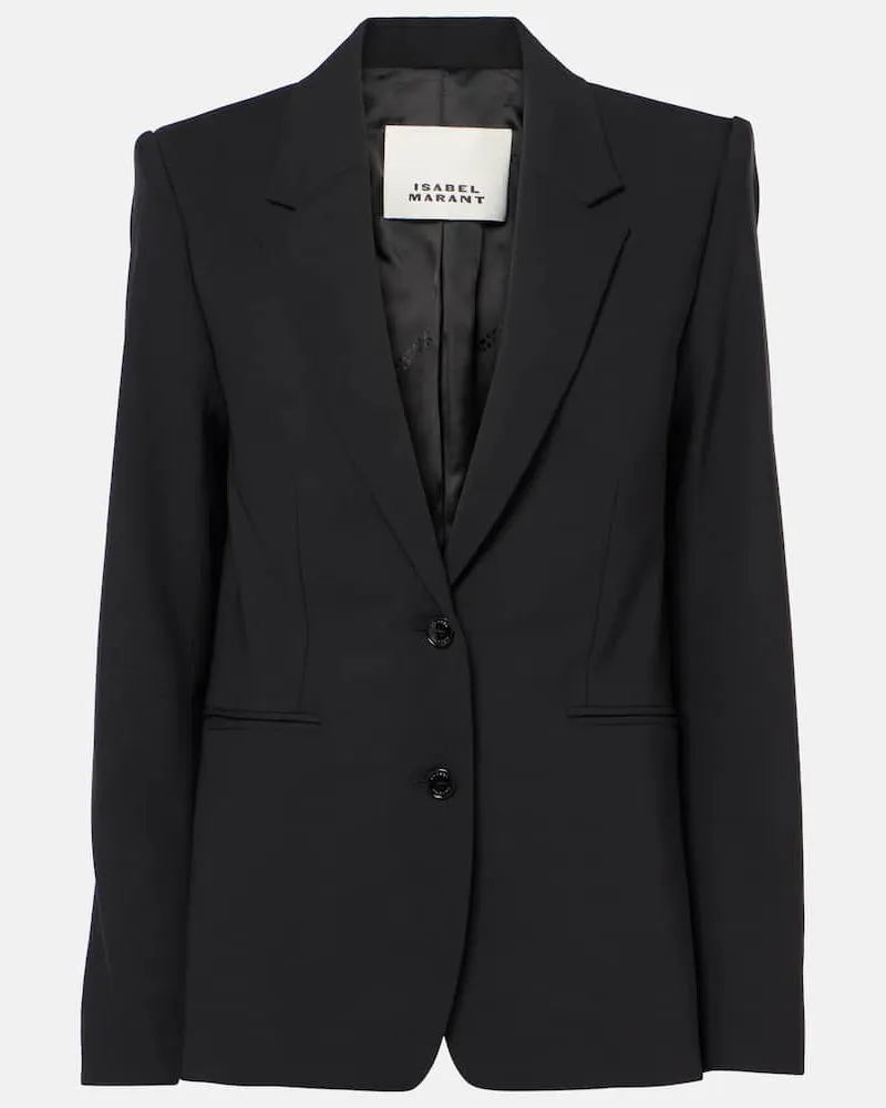 Isabel Marant Blazer Reva aus einem Wollgemisch Schwarz