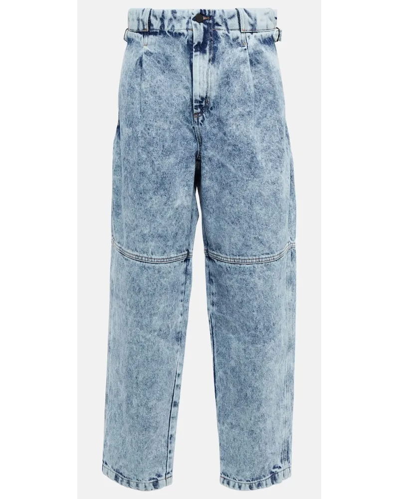 THE MANNEI Straight Jeans Shobak Blau