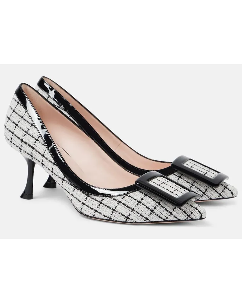 Roger Vivier Pumps Viv in the City 65 aus Boucle Weiss