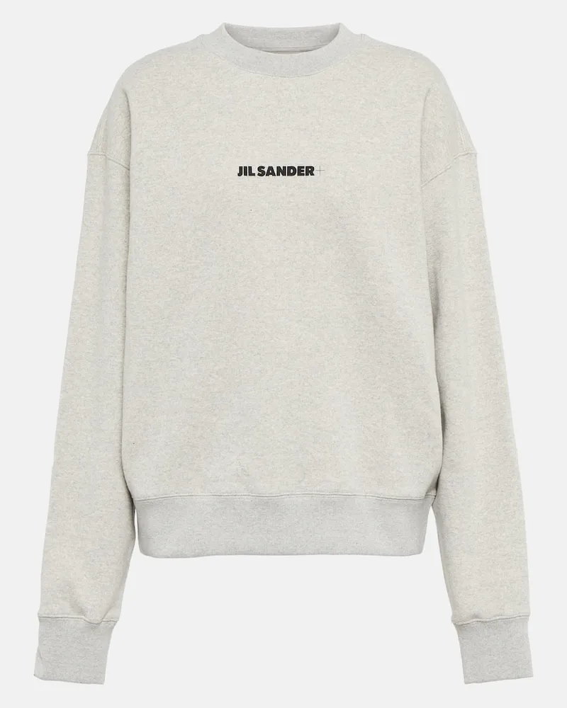 Jil Sander Sweatshirt aus Baumwolle Grau